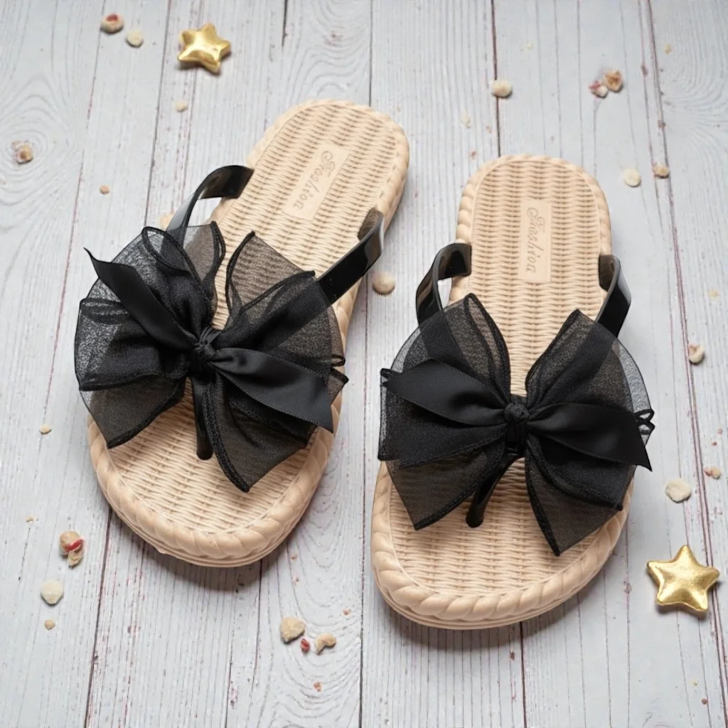 Tie Flip Flop-Black