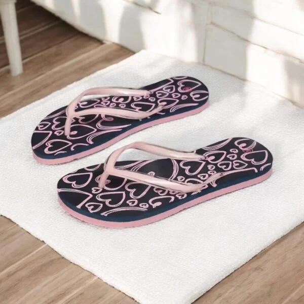 Heart Print Flip Flop