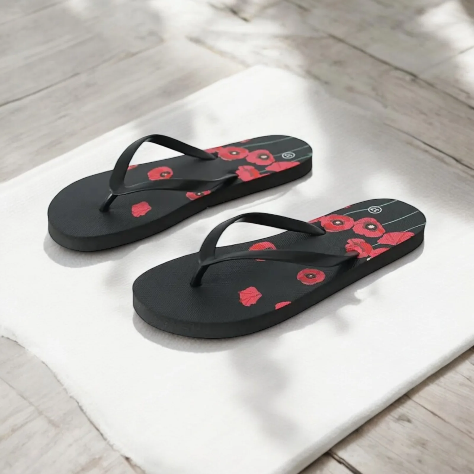 Summer Floral Flip Flops