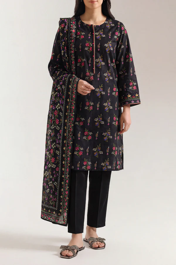Unstitched Printed Lawn 3 Piece - WrenByIQRA