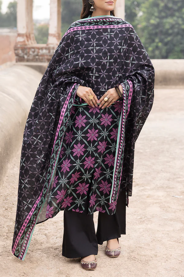 Unstitched Printed Lawn 3 Piece